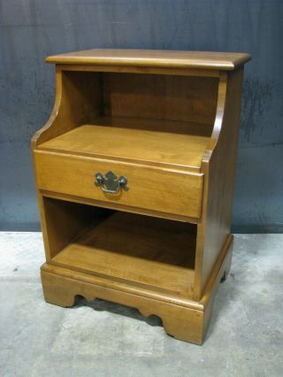 Ethan Allen Cabinet Night Stand; Model 10 - 5006; Nutmeg Finish; Vintage