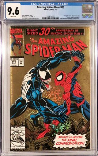 Spider - Man 375 Marvel Venom 3/93 Cgc 9.  6