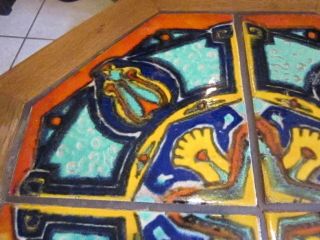 California Tile Top Table Arts & Crafts Era Taylor Malibu 2