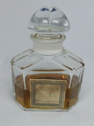 Guerlain Jicky Vintage Baccarat Crystal Bottle Made In Paris France
