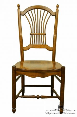 Nichols & Stone Solid Cherry Wheat / Sheaf Back Dining Side Chair 311b - 080