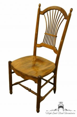 NICHOLS & STONE Solid Cherry Wheat / Sheaf Back Dining Side Chair 311B - 080 2