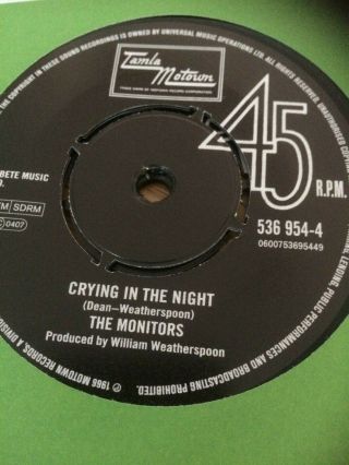 The Monitors - Crying In The Night - - Northern Soul/motown 45