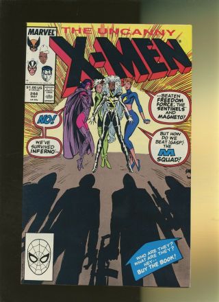 Uncanny X - Men 244 Nm 9.  4 1 Book 1st Jubilee Jubilation Lee Marc Silvestri