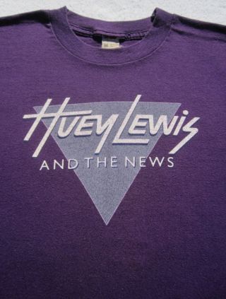 Vintage Huey Lewis And The News Sports 1984 Tour Small T - Shirt Vtg Concert
