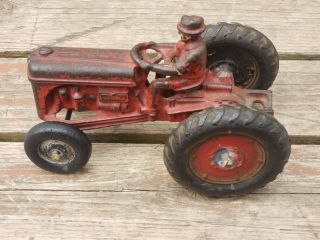 Large Vintage 1930’s Arcade Cast Iron Ford 9n Tractor