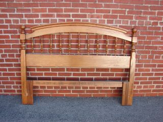 Kincaid Solid Oak Spindle Headboard Bed Queen Or Full Size