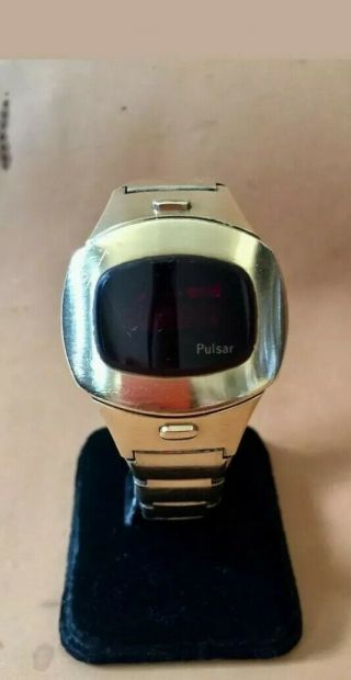 1975 Pulsar P4 Executive Wrist Flick Led Time Computer Wristwatch Parts/repair