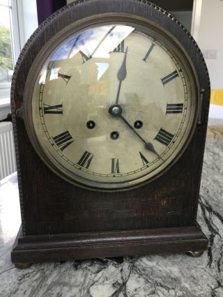 Vintage Gustav Becker Mantel Clock Medaille Dor Movement F18