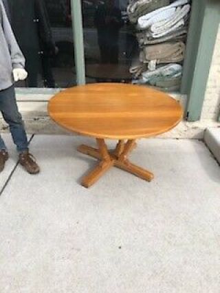 Mid Century Modern Brandt Ranch Oak Dining And Or Card / Game Table