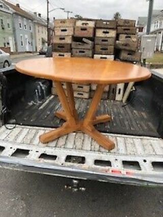 MID CENTURY MODERN BRANDT RANCH OAK DINING AND OR CARD / GAME TABLE 3