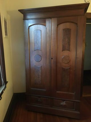 Antique Walnut Armoire.  Must Sell