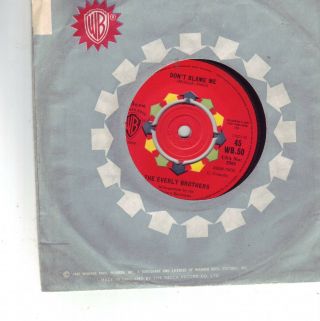 The Everly Brothers 4 Wb Singles In Sleeves Rare