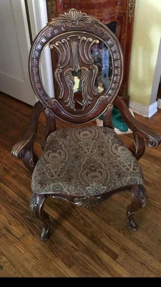 Elegant French Dining Chairs,  Set Of 6.