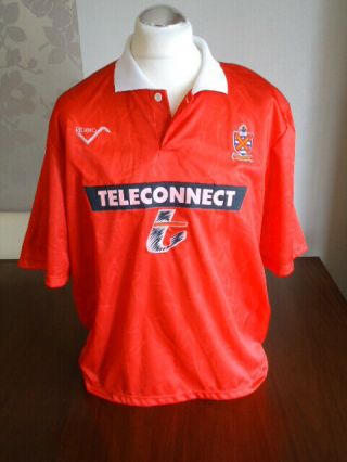 Fulham 1990 Ribero Red Away Shirt Large Adults Near Rare Vintage