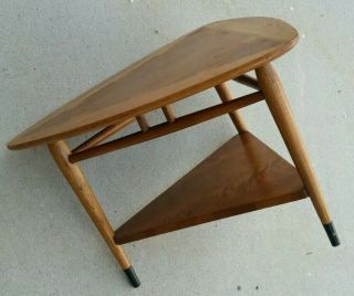 Vintage Mid - Century Lane Acclaim Guitar Pick End Side Table Style No.  900 21 2