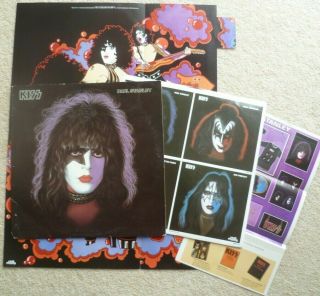 Kiss Paul Stanley 1978 Us Vinyl Lp,  Inner,  Poster,  Merc 