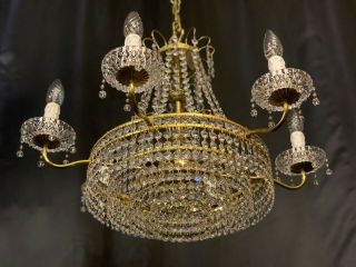 Vintage Crystal Chandelier Ceiling Light