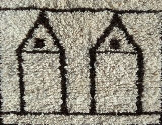 Teppich Azilal Moroccan Rug Wool Beni Ourain Berber Vintage Carpet 5 