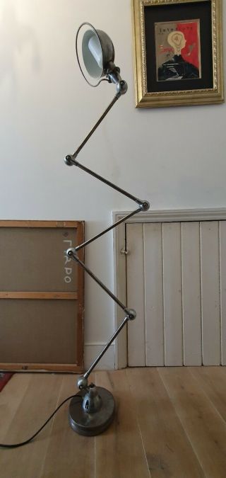Vintage Industrial Jielde Floor Standard Lamp.  5 Arm.  Pluslite Angle Poise