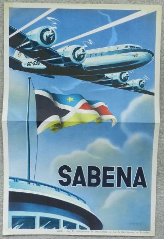 Vintage Poster - Sabena Dc - 4
