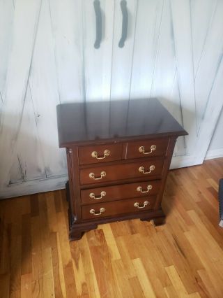 2 Antique Leopold Stickley Cherry Dresser Chest Of Drawers Night Stand
