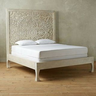 Hand Carved Queen Size Bed