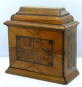 Antique 18th Century Collectors Box / Casket / Cabinet – 3 Secret Draws
