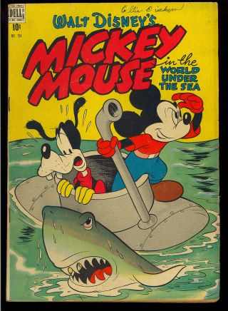 Four Color 194 (mickey Mouse) Walt Disney Golden Age Dell Comic 1948 Vg -