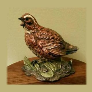 Rare Vintage Ucgc Japan Quail Bird Figurine Ceramic 5 Inches
