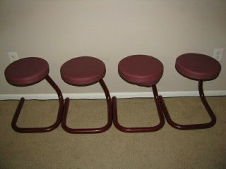 4 Vintage Kinetics Furniture - Paperclip Type Chairs With Covers