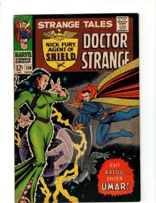 Strange Tales 150 Marvel - 1966 - 1st Umar - Key - 12c - Mcu - Doctor Strange 9.  0