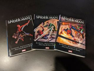 Marvel Masterworks The Spider - Man Tpb Softcover Unread 1,  2,  And 3