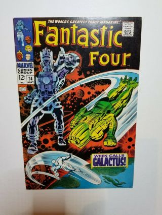 Fantastic Four 74 (marvel May 1968) When Calls Galactus The Silver Surfer