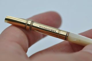 Lovely Rare Vintage Sampson Mordan Strange Clip Dip Fountain Pen 9ct Solid Gold 3