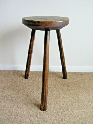 Georgian English Antique Country Stool.  Cricket Stool.  Wine/bedside/lamp Table