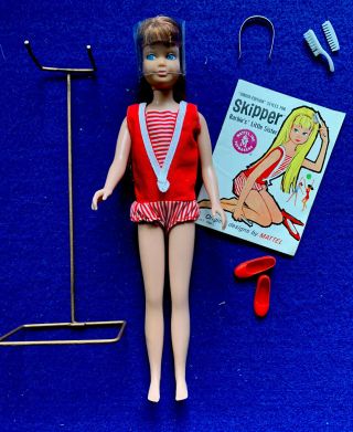 Vintage Barbie 1964 Skipper Doll W/color Magic Red Hair All