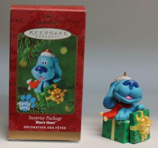 2000 Hallmark Keepsake Ornament Surprise Package Blue 