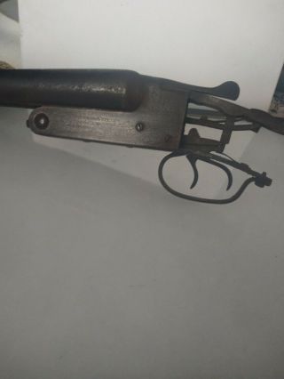 Antique J.  Stevens Arms Tool Gun Parts Trigger Receiver 28 " Double Barrel