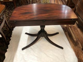 Vintage Mahogany Duncan Phyfe Type Game Table