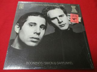 Simon & Garfunkel Bookends Lp (1968) Orig In Shrink Hype Sticker Poster