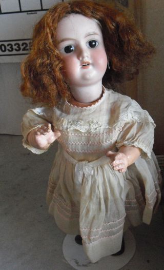 Antique Armand Marseille A5m 390 Bisque Composition Germany Girl Doll 15 " Tall