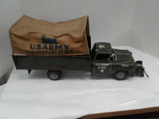 Vintage Marx 1960s Army Engineers 5th division toy truck 3