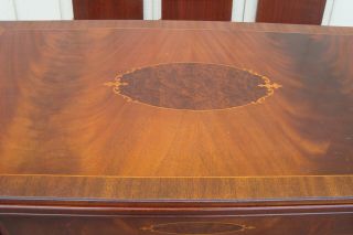 60718 Antique Mahogany Flip Top Dining Game Table w/ 3 Leafs 41 