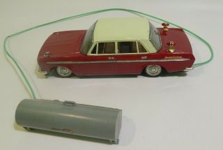 Vtg Bandai Tin Car Toy Japan Toyopet Crown Deluxe Battery Operated Made In Japan