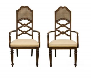 Set Of 2 Lane Furniture Spanish Revival Dining Arm Chairs 328 - 71
