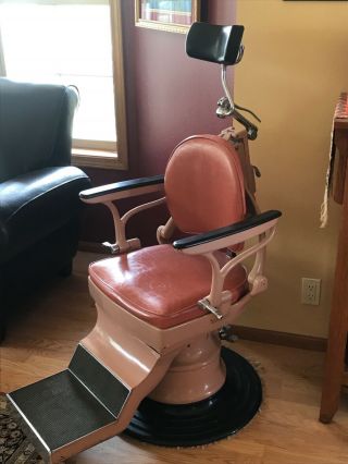 Very Rare Vintage 1920s Hydraulic Mechanical Ritter Dental Tattoo Exam Chair