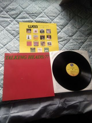 Talking Heads - Talking Heads 77 - Sr 6036 - Vinyl Lp,  Inner & Insert Ex,