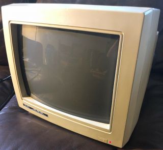 Tandy Cm - 5 Vintage Personal Computer Rgb Color Crt Video Display Monitor 1986