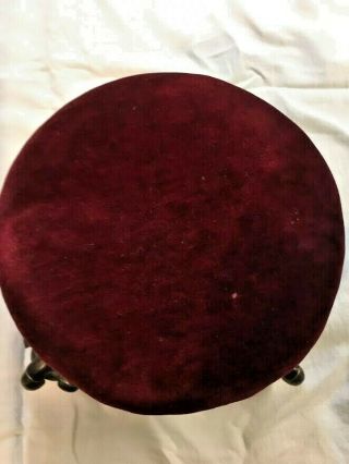 Antique American Victorian Ball and Claw Footstool Merklen Brothers NYC,  1882 - 97 3